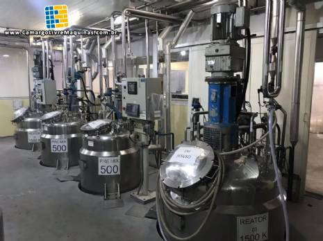 Reatores de press�o para 1.500 kg Rodrinox