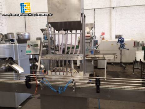 Envasadora autom�tica 6 bicos � gravidade
