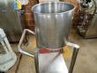 Tanque de transferncia com suporte e rodinhas em inox 20 litros