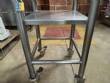Tanque de transfer�ncia com suporte e rodinhas em inox 20 litros
