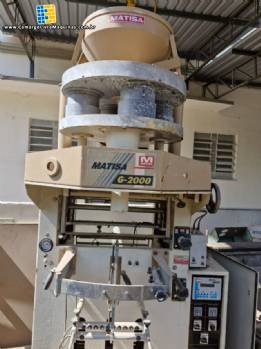 Empacotadora embaladora dosadora vertical autom�tica Matisa para produtos granulados e gr�os