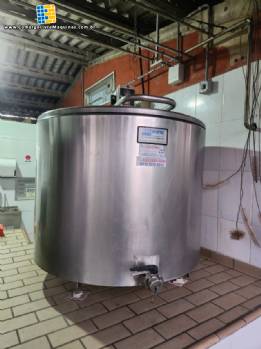 Tanque em inox de expanso resfriamento de leite Boumatic 1320 litros
