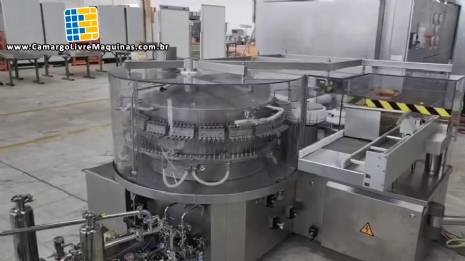 Tnel de despirogenizao e esterilizao em inox Bausch de ampolas de vidro