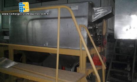 Descascador para batatas continuo industrial em a�o inox