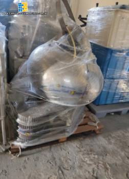 Revestidora drageadeira bom bojo em inox desmontada