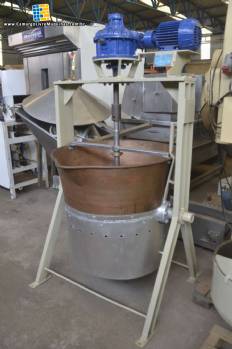 Tacho cozinhador cobre � g�s Incal 200 litros