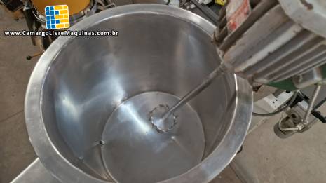 Tanque misturador encamisado em inox eltrico com hlice centrifuga tipo Cowles