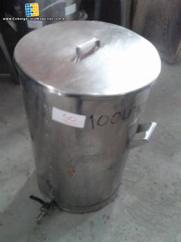 Tanque em a�o inox para 100 L