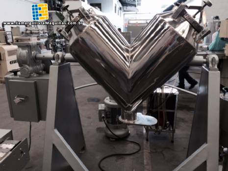 Misturador industrial em V a�o inox