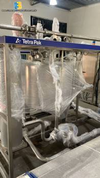 Esterilizador UHT Tetra Pak indireto 9.000 litros por hora THE Tetra Spiraflo