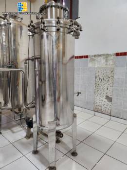 Filtro declorador em a�o inox para bebidas Zegla