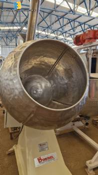 Drageadeira com talisca com bojo em a�o inox Biasinox 100 litros com insuflador