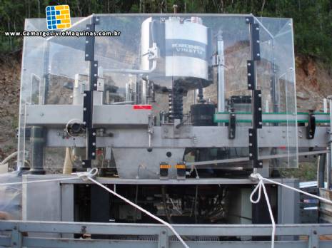 Rotuladora autom�tica rotativa para r�tulos de papel Krones modelo Vinetta