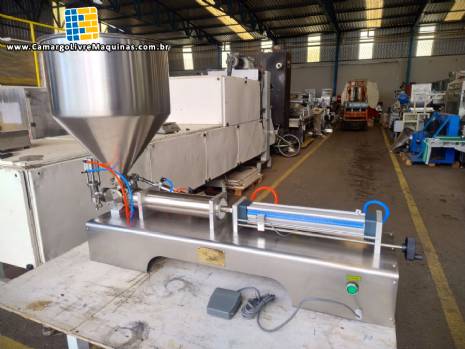 Envasadora em inox 1 bico de bancada 100 ml a 1000 ml