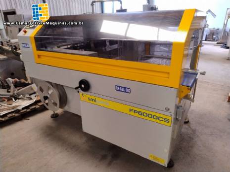 Seladora autom�tica em L shrink com t�nel Smipack