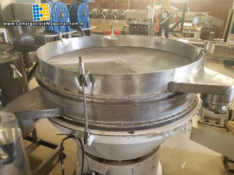 Peneira vibrat�ria em a�o inox circular 2 est�gios MVL