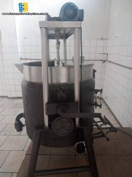 Tacho misturador cozinhador em inox � g�s 300 litros