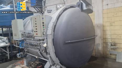 Autoclave para fabrica��o de vidros laminados, multilaminados e blindados MGO M�quinas