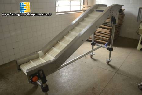 Esteira em a�o inox com talisca MCI