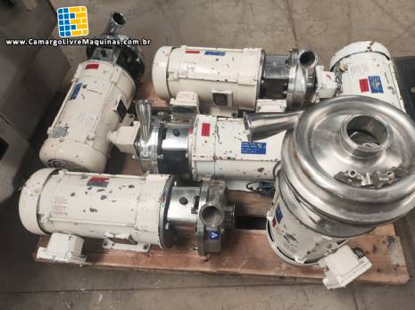 Bomba centrífuga sanitária em inox APV SPX FLOW W+ 22/09 com motor baldor 5 hp ex á prova de explosão Bomba centrífuga sanitária em inox APV SPX FLOW W+ 22/09 com motor baldor 5 hp ex á prova de explosão