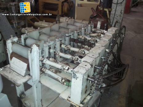 Cilindro de pastel com 7 rolos Cilindro de pastel com 7 rolos