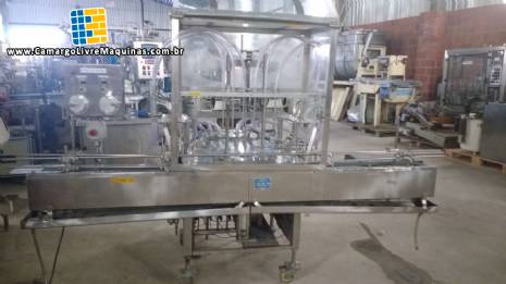 Envasadora linear com 6 pistões inox 316 Erli Envasadora linear com 6 pistões inox 316 Erli