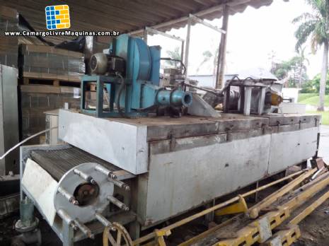 Forno de esteira com chama direta Forno de esteira com chama direta