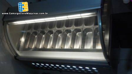 Máquina de sorvete e expositora Máquina de sorvete e expositora